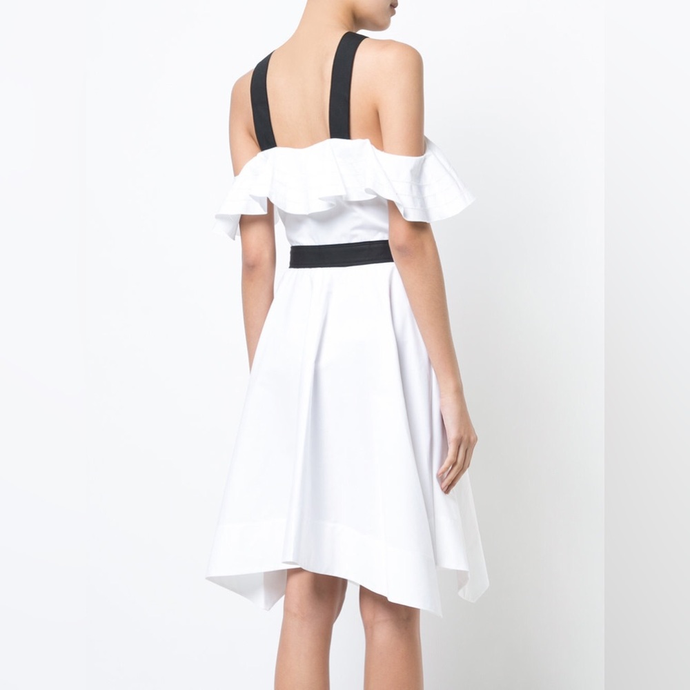 Off The Shoulder Halter Dress
White Ruffle Off Shoulder Dress by Derek Lam - Picture 3 of 16